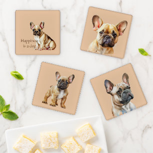Happiness is a Dog Coaster Set