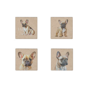 Happiness is a Dog Stone Magnet
