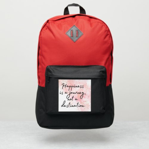 happiness is a journey not a destination port authority backpack