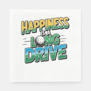 Happiness is a Long Drive, Golf Napkins