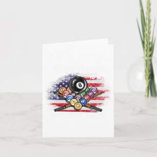 Happiness Is A Perfect Rack I Pool Billiards Playe Card