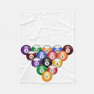 Happiness Is A Perfect Rack Perfect Rack Billiards Fleece Blanket