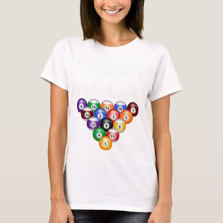 Happiness Is A Perfect Rack Perfect Rack Billiards T-Shirt