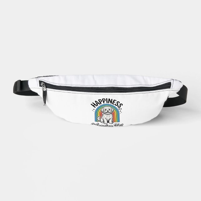 Happiness Is a Wagging Tail Dog Lover Design_1 Fanny Pack (Front)