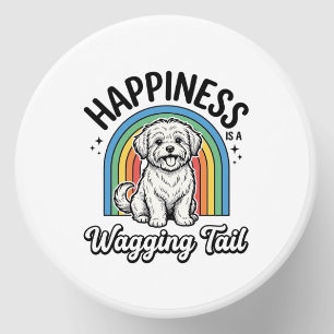 Happiness Is a Wagging Tail Dog Lover Design_1 Mini Candle Favors
