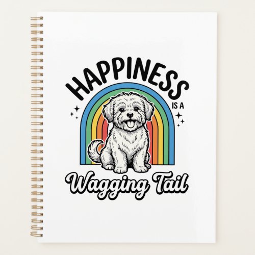 Happiness Is a Wagging Tail Dog Lover Design_1 Planner