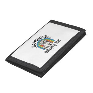 Happiness Is a Wagging Tail Dog Lover Design_1 Trifold Wallet