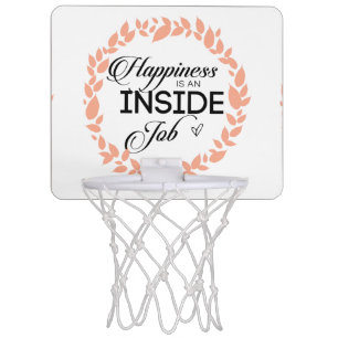 Happiness Is An Inside Job Wreath Mini Basketball Hoop