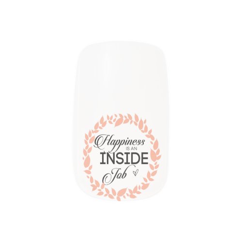 Happiness Is An Inside Job Wreath Minx Nail Art