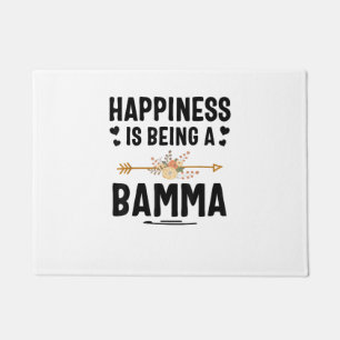 Happiness Is Being A Bamma Thanksgiving Christmas  Doormat