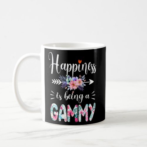 Happiness Is Being A Gammy Ever Women Floral Decor Coffee Mug