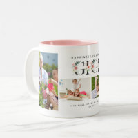 Happiness is Being a Gigi Blush Floral 4 Photo Mug