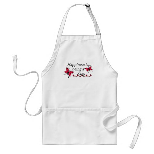 Happiness Is Being A Gigi BUTTERFLY Adult Apron