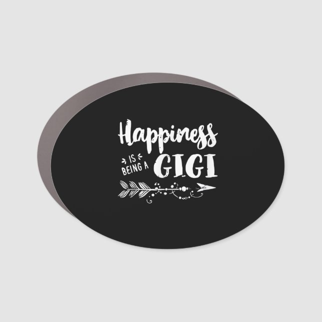 Happiness Is Being A Gigi Cute Womens Grandma Car Magnet (Front)
