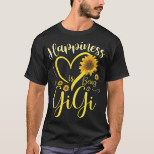 Happiness Is Being A Gigi Sunflower Mother's Day G T-Shirt