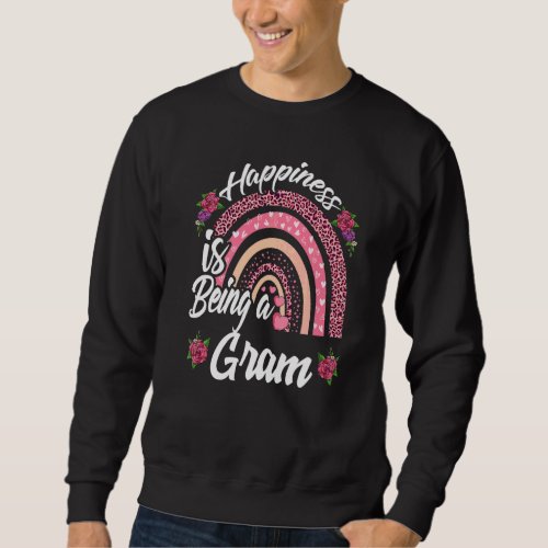 Happiness Is Being A Gram Cute Rainbow For Mothers Sweatshirt