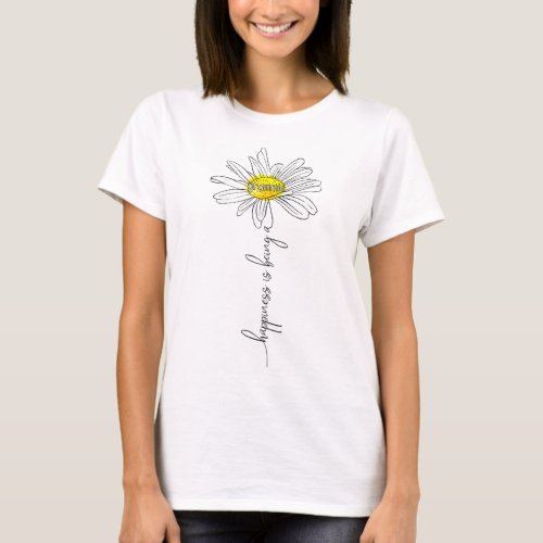 Happiness Is Being A Grammie Daisy Mothers Day Gi T_Shirt