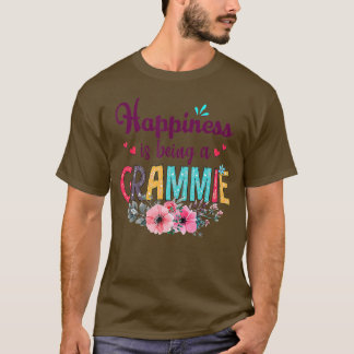 Happiness is being a Grammie Ever Women Floral Dec T-Shirt
