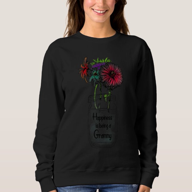 Happiness Is Being A Grammy Sunflower Mother's Day Sweatshirt (Front)