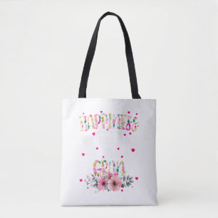 Happiness Is Being A Gran Floral Mimi Christmas Tote Bag