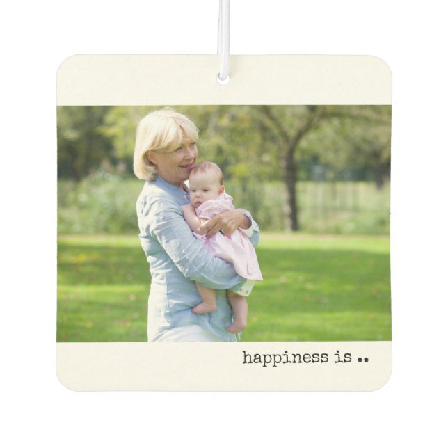 Happiness is being a Grandma | 2 Photo Air Freshener (Front)