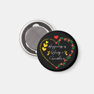 Happiness Is Being A Grandma Cute New Grandmother Magnet