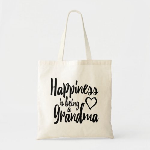 Happiness Is Being A Grandma Heart Tote Bag