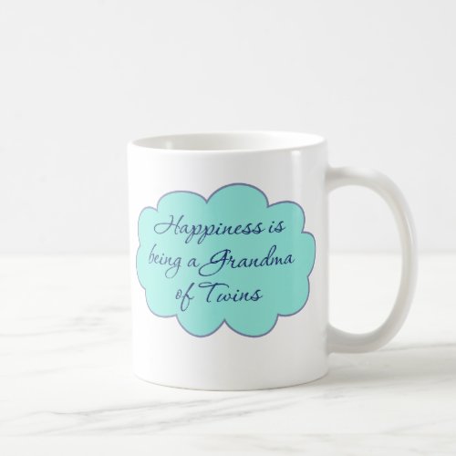 Happiness is Being a Grandma of Twins Coffee Mug