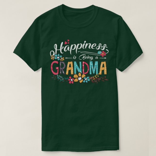 Happiness is Being a Grandma T-Shirt Copy (Design Front)