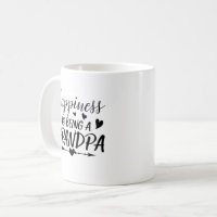 Happiness Is Being A Dad Grandpa And Great Grandpa Ceramic Mug