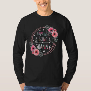Happiness Is Being A Granny Floral Mother s Day Wo T-Shirt