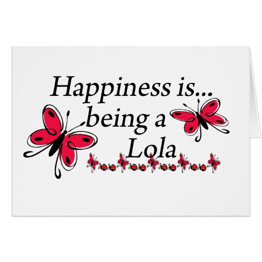 Happiness Is Being A Lola BUTTERFLY (Front Horizontal)