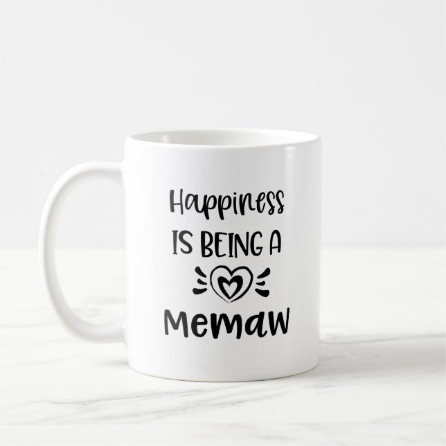 Happiness is being a Memaw Grandma Coffee mug (Left)