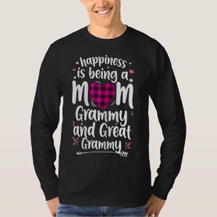 Happiness Is Being A Mom Great Grammy Women Mother T-Shirt