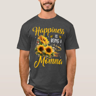 Happiness is being a Momma Sunflower Lovers Grand T-Shirt