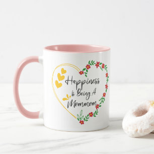 Happiness Is Being A Mommom Funny New Grandma Cute Mug
