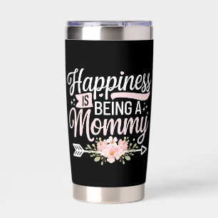Happiness Is Being A Mommy Floral Mother’s Day Insulated Tumbler