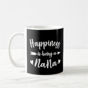 Happiness Is Being A Nana Mothers Day Cute Grandma Coffee Mug