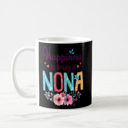 Happiness Is Being A Nonna Ever Women Floral Decor Coffee Mug