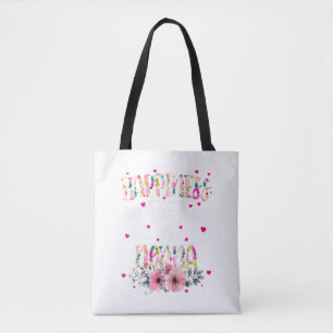 Happiness Is Being A Nonna Floral Mimi Christmas Tote Bag