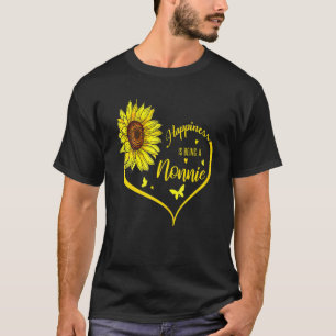 Happiness Is Being A Nonnie Sunflower T-Shirt