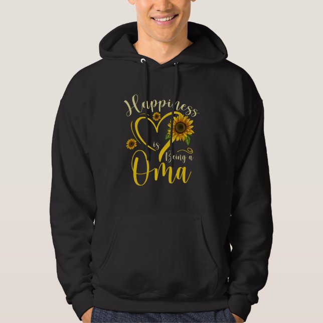 Happiness Is Being A Oma Sunflower Mother's Day Wo Hoodie (Front)