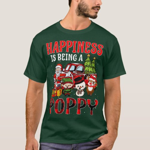 Happiness Is Being A Poppy Christmas T_Shirt