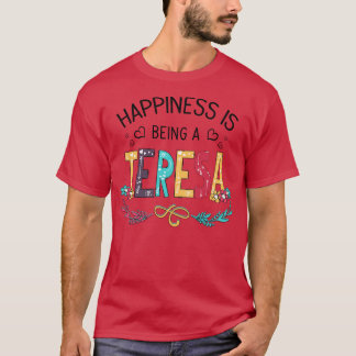 Happiness Is Being A Teresa Wildflowers Valentines T-Shirt