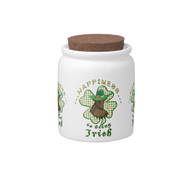 Happiness is Being Irish Candy Jar (Front)