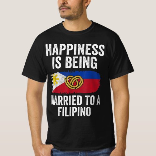 Happiness Is Being Married To Filipino Shirt Coupl