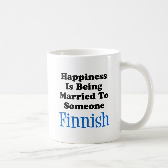 Happiness Is Being Married To Someone Finnish Coffee Mug (Right)