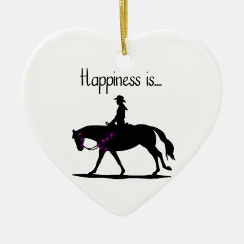 Happiness is ceramic ornament