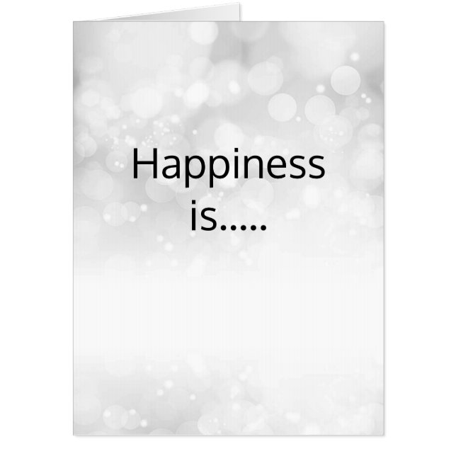 Happiness is Divorce/Ex Card (Front)