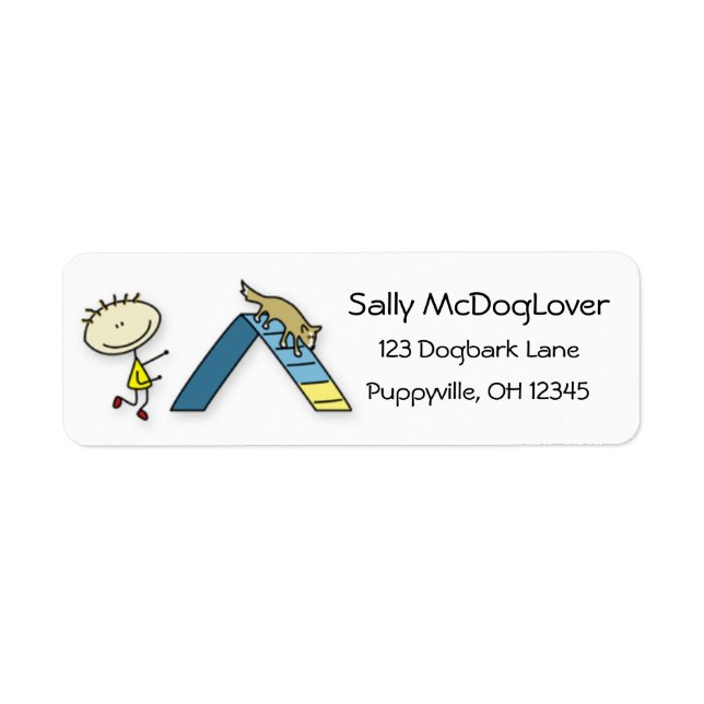 Happiness is Dog Agility Label (Front)